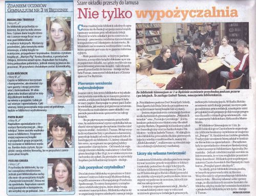 "Dziennik Zachodni - Edukacja" z 19 grudnia 2006 r.